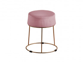 Velvet pouf pink