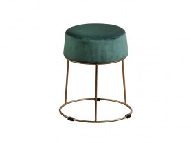 Green Velvet pouf