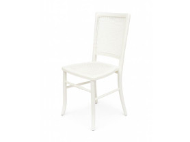 Silla rejilla blanca