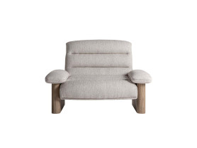 Jacquard wide armchair