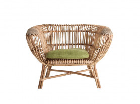 Naula cane armchair 85x75cm