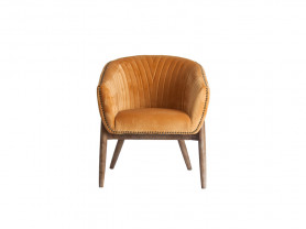 Neuve mustard armchair