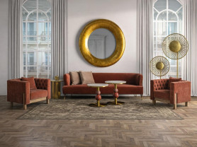 Coral sofa with Carlton armchair