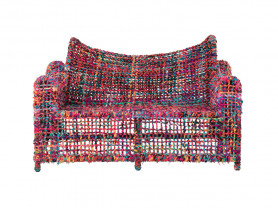 Colorful ropes sofa