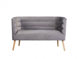 New York sofa gray velvet