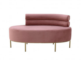 Pink New York Velvet bench