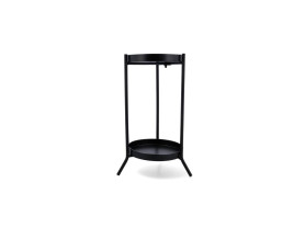 Soporte buffet negro 2 alturas 26x51 cm h