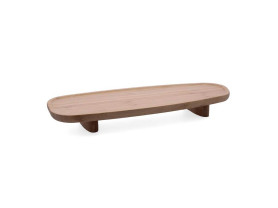 Elevated wooden tray