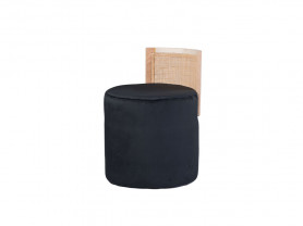 Cabaret low stool black and mesh