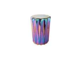 Taburete iridiscente liso