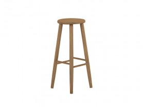 Taburete madera café vintage
