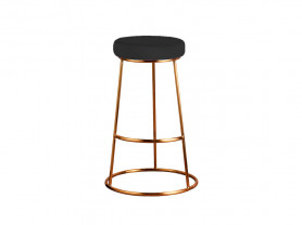 Black Velvet Stool