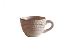 White rustic coffee cup