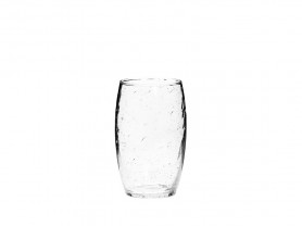Tall transparent bubble glass