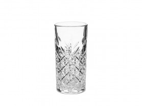 Tall glass engraved