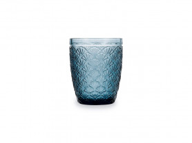 Blue engraved glass 24 cl