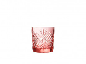 Pink whiskey glass