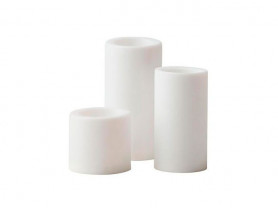 White LED candles set of 3 units