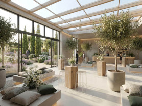 Montaje de taburetes Darren y mesa Samsun