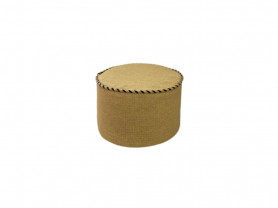 Natural cord pouf