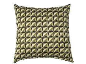 Square cushion with 3d geometric reliefs
