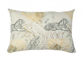 Rectangular cushion with tigers