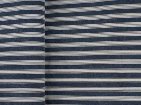 Blue striped multi tablecloth