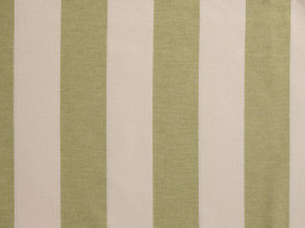 Mantel de rayas beige y verde