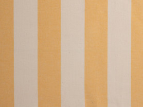Mantel de rayas amarillas y beige