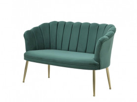Green Velvet 2-seater sofa