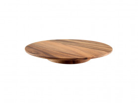 Acacia rotating round height 29 cm