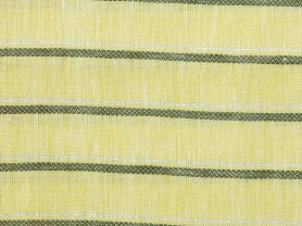 Yellow and blue striped thread napkin