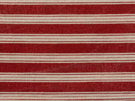 Red striped napkin