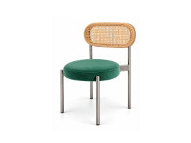 Silla Bellini ratán cojín musgo
